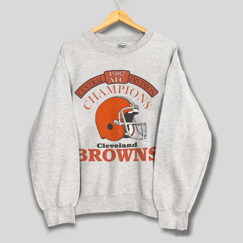 Vintage Cleveland Browns Central Division Football Sweatshirt, Retro NFL Shirt